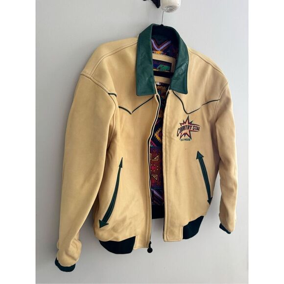 Tony Nowak Collection Country Star Hollywood Vintage Leather Retro Jacket, Large - Picture 2 of 12